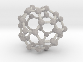 0093 Fullerene c38-12 c2v in Full Color Sandstone