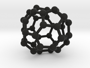 0094 Fullerene c38-13 c2 in Black Natural Versatile Plastic