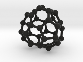 0095 Fullerene c38-14 c1 in Black Natural Versatile Plastic
