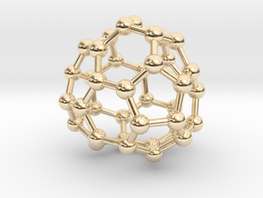 0095 Fullerene c38-14 c1 in 14K Yellow Gold