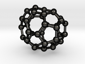 0096 Fullerene c38-15 c2v in Matte Black Steel