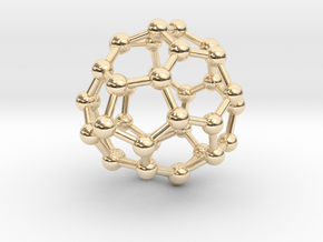 0097 Fullerene c38-16 c3v in 14K Yellow Gold