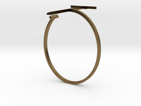 a r c h i t e c t s series - Bracelet T-Square in Polished Bronze