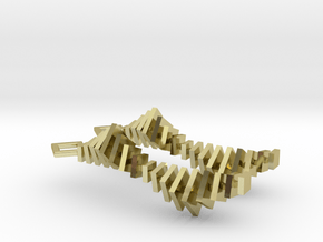 XVII² + XVII² Earrings in 18k Gold Plated Brass
