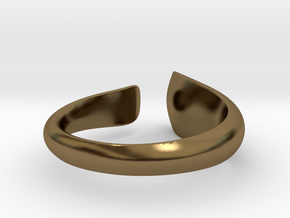 Tactile Flame - Size 7 in Polished Bronze