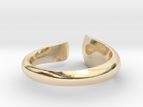 Tactile Flame - Size 7 in 14K Yellow Gold