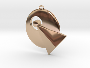 IDIC pendant (Star Trek) in 14k Rose Gold Plated Brass