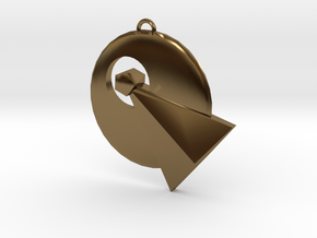 IDIC pendant (Star Trek) in Polished Bronze