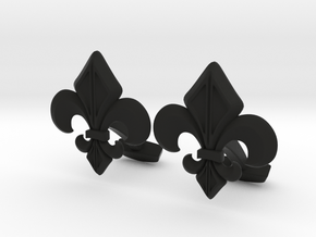 Gothic Cufflinks in Black Natural Versatile Plastic