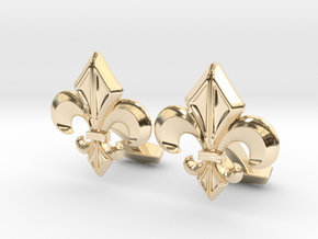 Gothic Cufflinks in 14k Gold Plated Brass
