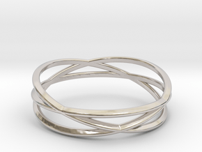 ASNY Tri Swirl Bracelet in Platinum
