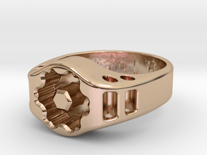 US11 Ring XIX: Tritium (Silver) in 14k Rose Gold Plated Brass