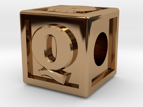 Name Pieces; Letter "Q" in Polished Brass