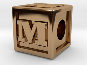 Name Pieces; Letter "M" in Polished Brass