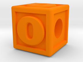 Name Pieces; Letter "O" in Orange Processed Versatile Plastic