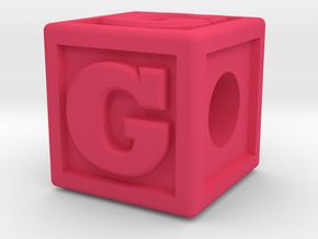Name Pieces; Letter "G" in Pink Processed Versatile Plastic