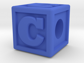 Name Pieces; Letter "C" in Blue Processed Versatile Plastic