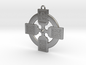 Celtic Cross 011 in Natural Silver