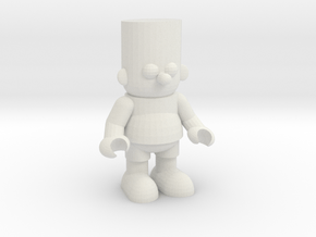 Bart Simpson Toy - BartBootlegs.com in White Natural Versatile Plastic