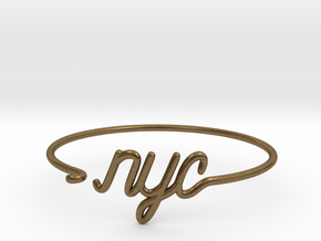 NYC Wire Bracelet (New York City) in Natural Bronze