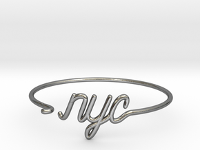 NYC Wire Bracelet (New York City) in Polished Silver