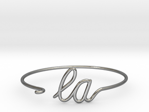 LA Wire Bracelet (Los Angeles) in Polished Silver