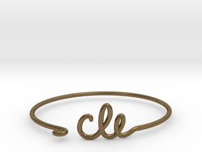 CLE Wire Bracelet (Cleveland) in Natural Bronze