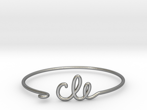 CLE Wire Bracelet (Cleveland) in Natural Silver