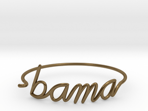 BAMA Wire Bracelet (Alabama) in Polished Bronze