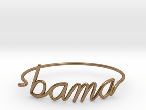 BAMA Wire Bracelet (Alabama) in Natural Brass