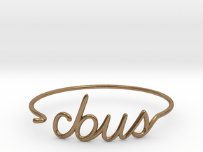 C-BUS Wire Bracelet (Columbus) in Natural Brass