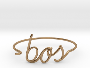 BOS Wire Bracelet (Boston) in Polished Brass