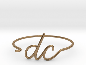 DC Wire Bracelet (Washington, D.C.) in Natural Brass