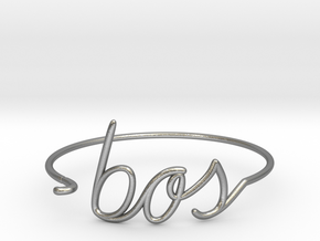 BOS Wire Bracelet (Boston) in Natural Silver