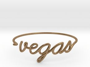 VEGAS Wire Bracelet (Las Vegas) in Natural Brass