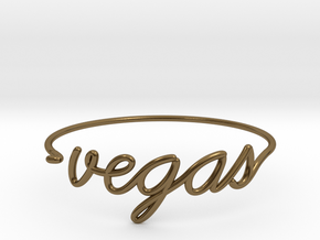 VEGAS Wire Bracelet (Las Vegas) in Polished Bronze