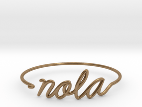 NOLA Wire Bracelet (New Orleans) in Natural Brass