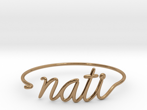 NATI Wire Bracelet (Cincinnati) in Polished Brass