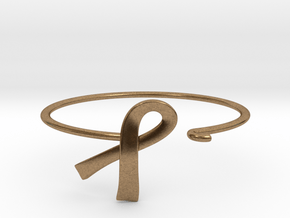 Ribbon Wire Bracelet in Natural Brass