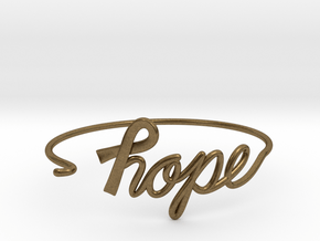 Ribbon of Hope Bracelet in Natural Bronze
