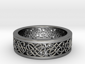 Celtic Band 1 in Fine Detail Polished Silver
