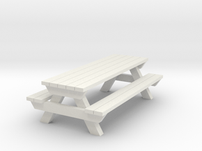  Picnic Table - G 22.5 : 1 scale  in White Natural Versatile Plastic