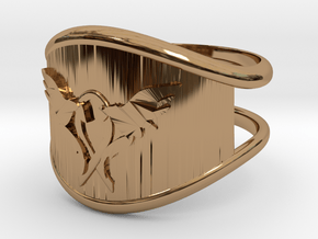 L.O.V.E. Ring size 9 in Polished Brass