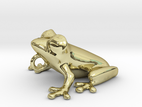 Frog Pendant in 18k Gold Plated Brass