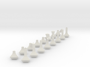 Chess Set in White Natural Versatile Plastic