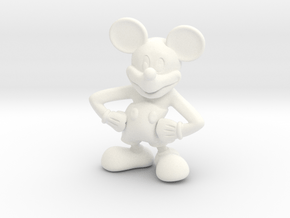 Mickey in White Processed Versatile Plastic