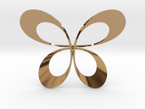 Butterfly Scarf Ring in Polished Brass