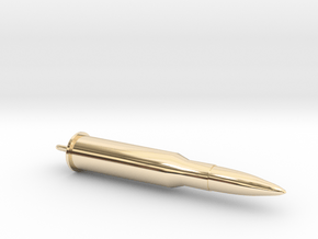 Bullet solid in 14K Yellow Gold