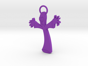 PPI Keychain in Purple Processed Versatile Plastic
