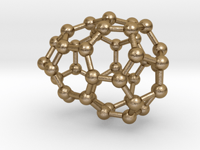 0111 Fullerene C40-5 cs in Polished Gold Steel